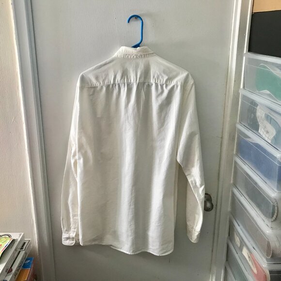 Unisex White Uniqlo Button-Down Shirt - Size XL - Picture 5 of 6